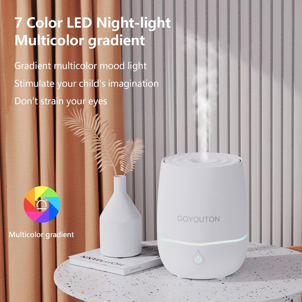 Essential Oil Diffuser, 200ML Diffusers for Home Scent Aromatherapy Diffuser Air Desk Humidifier Oil Diffuser romfor Bedroom Room Office with 7