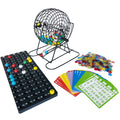 Yuanhe Jumbo Bingo Game Set - 11 Inch Tall Metal Cage with Calling Board, 7/8" Bingo Balls, 500 Bingo Chips,100 Bingo Cards for Large Group Games