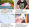 2 Person Instant Pop Up Lightweight Camping Tent, Outdoor Easy Set Up Automatic Family Travel Tent,Portable Backpacking Ultralight Waterproof