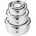 Premium Stainless Steel Food Storage Containers 304 Grade the Original Leak-Proof, Airtight, Smell-Proof - Perfect for Camping Trips, Lunches,