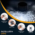 GIGALUMI Solar Lights Outdoor Waterproof, 8 Pack Solar Hanging Lights Garden Decor, Gifts for Women, Solar Outdoor Lantern Waterproof Cracked