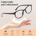 EFE Reading Glasses Readers for Women Ladies 1.5 Lightweight Full Frame Spring Hinge Eyeglasses 5 Pack (Mix Color, 1.50)