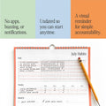 Free Period Press Habit Tracker Calendar & To Do List Planner, Spiral Bound Habit Tracker with Writable Goals, 12 Months Undated, 8"x10”