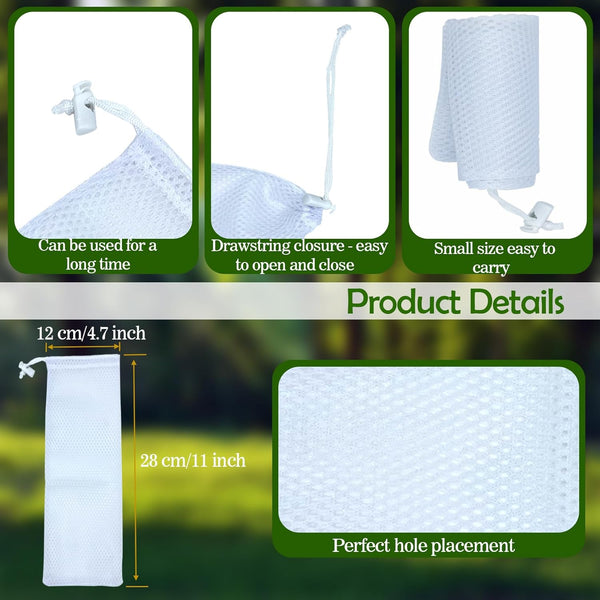 Wild Bird Feeder Sock - 6PCS Finch Feeder Bird Seed Sock Mesh Feed Bag Empty for Finch Thistle or Garden Yard Wild Finch Feeding