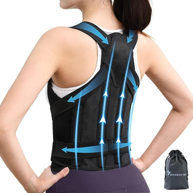 WEEOATAR Upper Back Support Posture Corrector Strap Posture Trainer, Breathable,