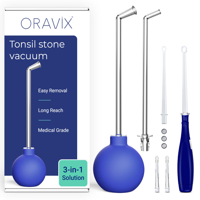 Oravix Tonsil Stone Vacuum, Tonsil Stone Remover Vacuum Suction, Tonsil Stone Cupping Tool, Tonsil Stone Removal Tool wi