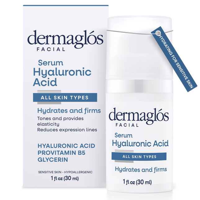 Dermaglos Hyaluronic Acid Serum for Face with Pro Vitamin B5 and Glycerin, Hydra
