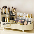 360ÃÂ° Rotating Vanity Makeup Organizer with Brush Holder, Large Spinning Cosmetic Storage for Skincare, Perfumes and Lotions