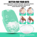 Canroom Zinc Infused Silicone Body Scrubber, Quick-Dry Bath Brush Green