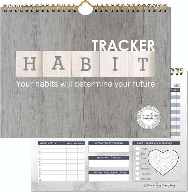 Habit Tracker Is a Great Productivity Tools Used as Habit Tracker Journal Workout Calendar, Habit Tracker Planner Goal Journal, Habit Tracker