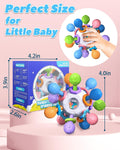 Baby Teething Toys for 0-6 6-12 Months Ages 0-2, Tummy Time Montessori Toys for Babies 0 3 6 9 12 18 Months, Newborn Infant Sensory Toys, Baby