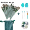 Koccido Makeup Brushes 22 Pcs Makeup Kit,Foundation Brush Eyeshadow Brush Make up Brushes Set (Green, 22 Piece Set) 22 Piece Set Green