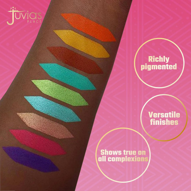 Juvia'S Place Palette the Zulu - Turquoise, Red, Purple, Shades of 9, Colorful, 