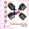 JODSONE 23 PCS Gel Polish Kit Colorful Fashion Classic Nail Gel Set 3 Bottles of Base Coat Matte and Glossy Top Coat B26