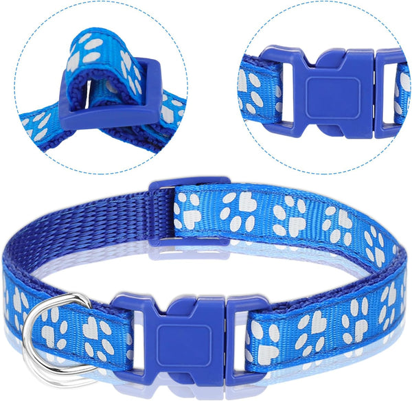 16 Pack Adjustable Puppy ID Collars - Soft Nylon Whelping Collars for Newborn Litter Puppy Pets Multicolor Series