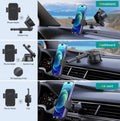 Car Phone Holder Mount, [Military-Grade Suction & Super Sturdy Base] 3 in 1 Universal Phone Mount for Car Dashboard Windshield Air Vent Car Mount