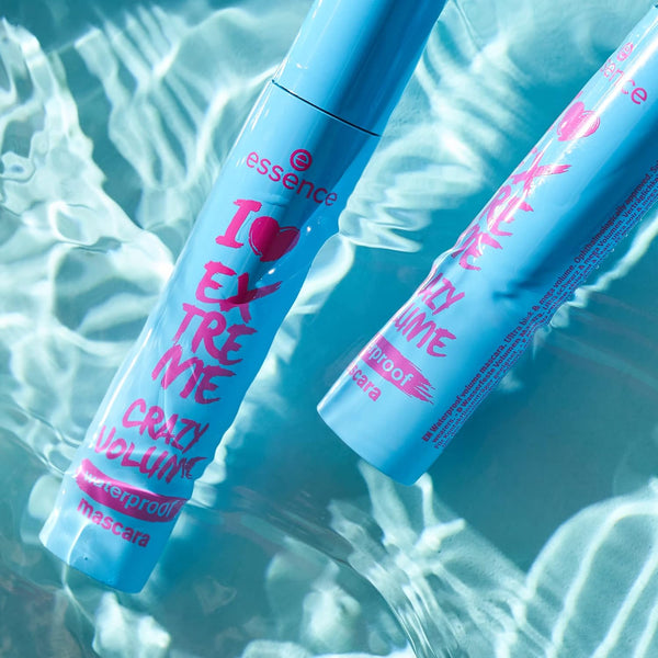 essence | I Love Extreme Crazy Volume Waterproof Mascara | Volumizing & Longlasting for Dramatic Lashes | Vegan & Cruelty Free | Free From