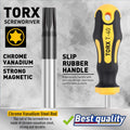 Amartisan 12-Piece Magnetic Torx Screwdrivers Set, Magnetic Torx Driver Star Screwdrivers Set T5 - T40 Best Choice New Torx Screwdrivers
