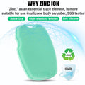 Canroom Zinc Infused Silicone Body Scrubber, Quick-Dry Bath Brush Green