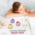 Handmade in USA Organic Bath Bombs Gift Set for Women All Natural with Epsom Salt Relaxation Dead Sea Salt - Natural and Safe Bath Bombs Kit for