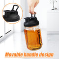 Pour Spout Lid for Wide Mouth Mason Jars, Leak-proof Ball Canning Lids & Reusable Flip Cap Jar Lids for Mess-free Pouring and Storing, 4 Pack