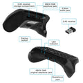 MoKo Green Backlight Keyboard for Xbox One Controller, Black | Wireless Chatpad with Headset & Audio Jack, Accessories fits Xbox One/One S/