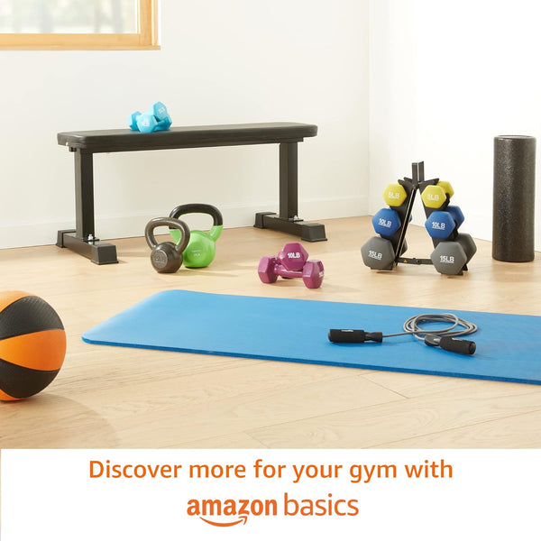 Amazon Basics Rubber Hex Dumbbell Hand Weight 20 Pounds 20 Pounds