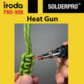 IRODA SolderPro 90K Professional Butane Soldering Iron Kit | Cordless 3-in-1 Tool | Fast Start & 53min Runtime with Case & Tips (Taiwan Made)