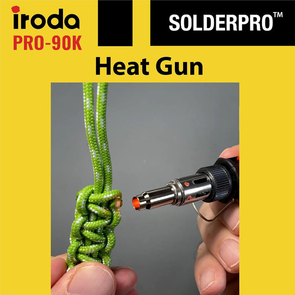 IRODA SolderPro 90K Professional Butane Soldering Iron Kit | Cordless 3-in-1 Tool | Fast Start & 53min Runtime with Case & Tips (Taiwan Made)
