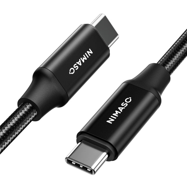 NIMASO USB C 3.1 Gen 2 Cable 10Gbps Data Transfer, 4K Video Output Monitor Cable100W PD Fast Charging for Iphone 16, Mac