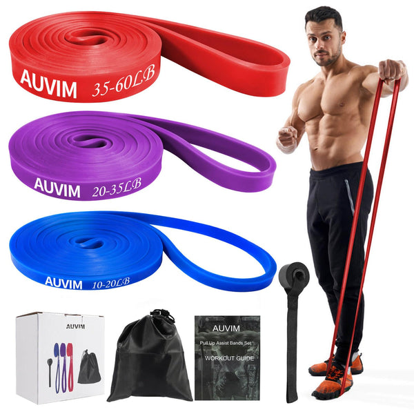 Resistance Bands Set Pull up Bands 3 Different Levels Fitness Exercise Bands for Men Women for Strength Training,Pilates,Yoga,Crossfit Include