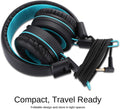 noot products K11 Kids Headphones Wired 3.5mm Jack Stereo Tangle-Free Black