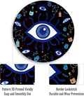 Gctriki Evil Eye Round Mouse Pads for Desk, Cute Small Mousepad for Laptop | Stitched Edge, Non-Slip Rubber Base, Travel, Evil Eye Home Desk Decor