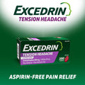 Excedrin Tension Headache Relief Caplets, Acetaminophen 500mg, Caffeine 65mg, Pain Reliever, Aspirin-Free, 100 Count
