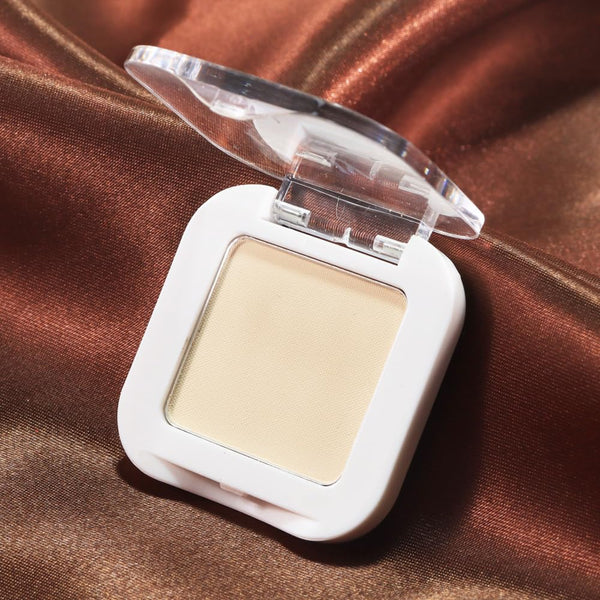 Kaely Pressed Single Eyeshadow Makeup, Vanilla Nude Beige Matte Highly Pigmented Monochrome Eye Shadow Palette, Waterproof Neutral Powde Mini
