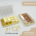 200 Pieces Picture Hangers, 3 Sizes Picture Hanging Kit Including 10lb/30lb/50lb Picture Hanging Hooks, Heavy Duty Picture Hooks with Nails for