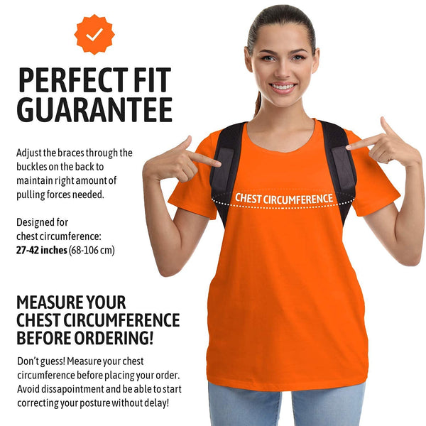 Posture Corrector for Men and Women, Upper Back Brace for Clavicle Support, Adjustable Back Straightener Belt and Providing Pain Relief from Neck,