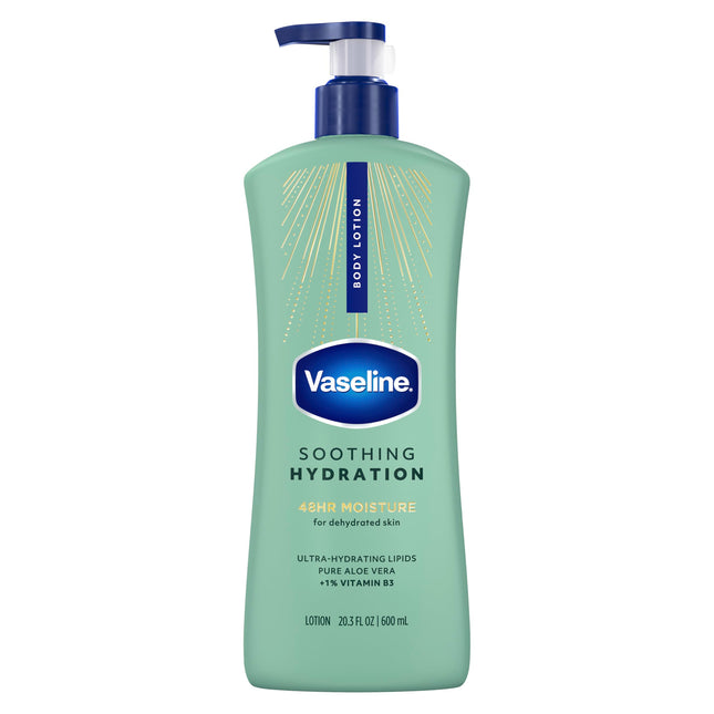 Vaseline Intensive Care Body Lotion Soothing Hydration for Dry Skin with Ultra-H