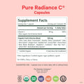 PURE SYNERGY Pure Radiance C | Organic Vitamin C Capsules | 100% Natural, Whole Food, Non-Gmo Supplement with Camu Camu Extract | for Immune and