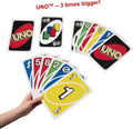 Mattel Games Giant UNO Card Game for Kid, Adult & Families, Color Blind Accessible & Customizable Large Deck Classic