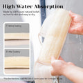 Inmorven Natural Loofah Exfoliating Back Scrubber for Shower Set (40 inch), Loofah for Men Women Sponge Pads & Body Sponge Scrubber, Deep Clean &