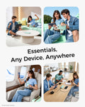 VEGER Portable Charger for Iphone with Built in Cables and Wall Plug, 10000Mah Slim Fast Charging USB C Power Bank, Travel Essential Battery Pack