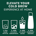 Starbucks Cold Brew Coffee Concentrate, Signature Black, 100% Arabica, Multi-Serve Bottle (32 Fl Oz)