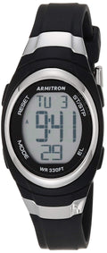 Armitron Sport Women's Digital Chronograph Resin Strap Watch, 45/7034 Black