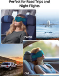 Travel Pillows for Airplanes, FSA HSA Eligible Approved Travel Accessories for Long Flight, Car Travel Pillow for Kids, Eye Mask for Sleeping