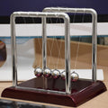 Juvale Newtons Cradle Pendulum - 7 x 6 x 7 in, Silver Stainless Steel - Desk Decor & Office Decor for Men - Stress Relief Desk Toy - Science