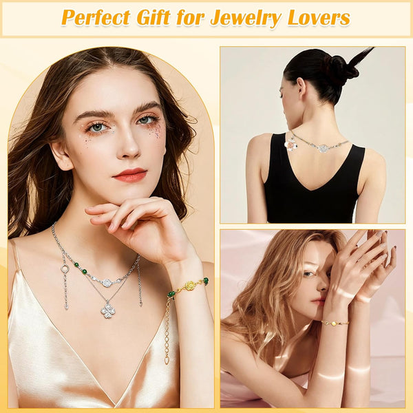 18 Pcs 3 Styles Magnetic Necklace Clasps and Closures, Rose Round Cylindrical Jewelry Magnetic Clasp Connector Locking Magnetic Clasp Bracelet