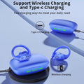 Wireless Earbuds Bluetooth Headphones 96H Playtime LED Display Waterproof Built in Mic Deep Bass Sound Secure Over Ear buds Earhooks for iPhone