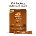 NESCAFÉ Taster's Choice, Instant Coffee Packets, Hazelnut Flavored Coffee, 8 Boxes (128 Packets)