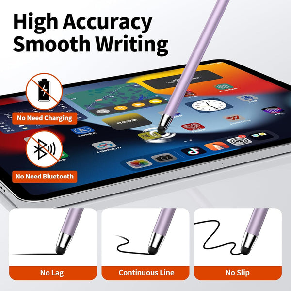 Stylus(10-Pack),Stylus Pen for Touchscreen iPad.2-in-1 Universal Stylus | High Sensitivity,Rubber Tip,Metal barrel,,No Charging,Compatible with